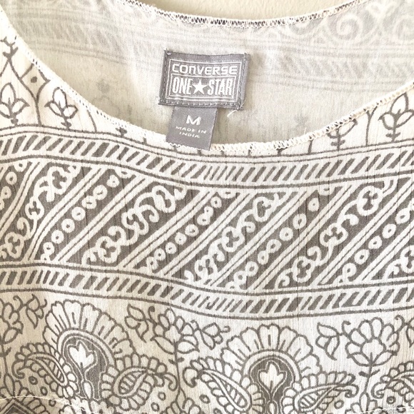 Converse Black and White Sheer Sleeveless Top - Picture 5 of 8